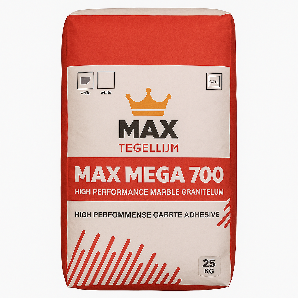 MAX MEGA 700 Tegellijm Wit C2TE – Pallet 48 zakken (25 kg per zak)