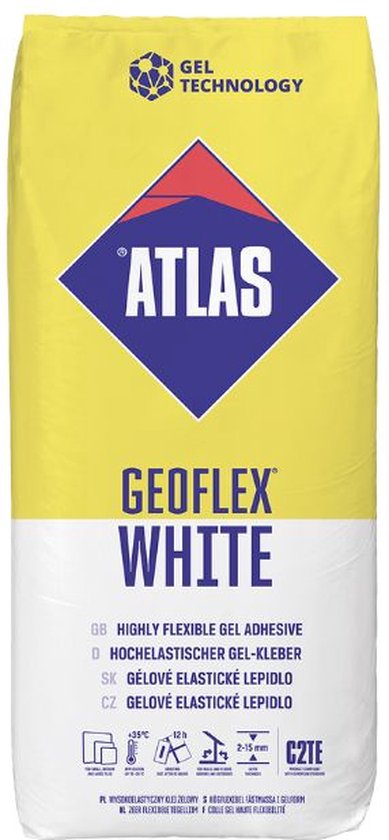 Atlas Geoflex Wit flexibele tegellijm 25 KG