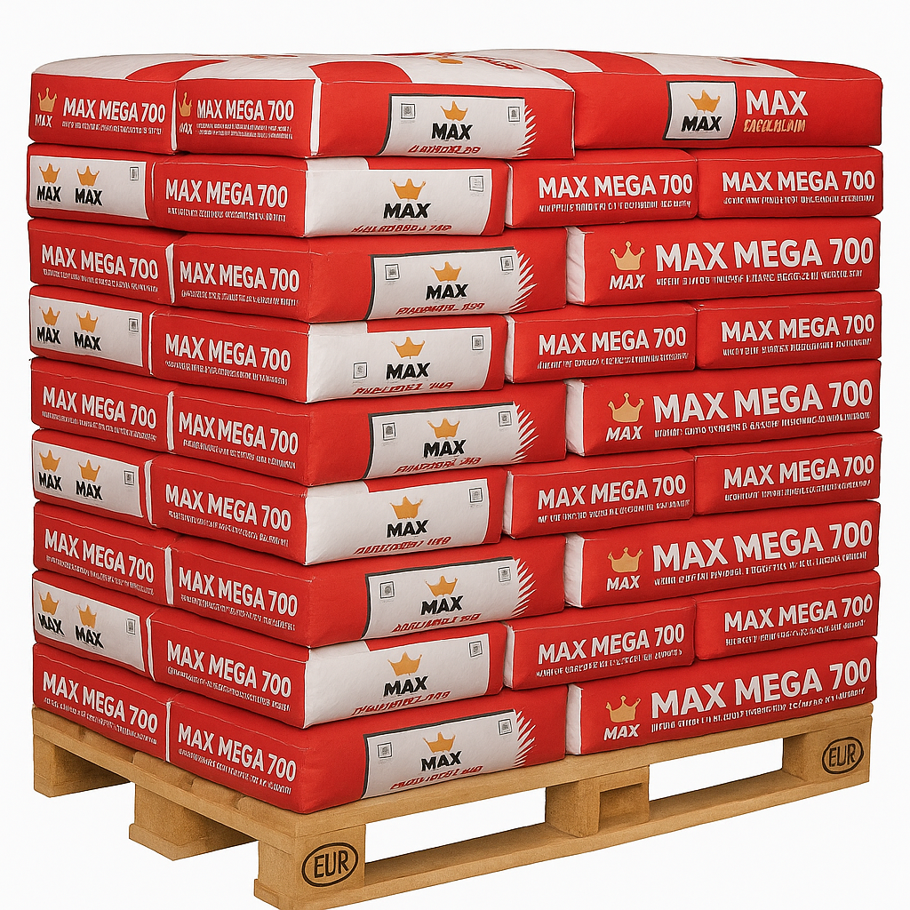 MAX MEGA 700 Tegellijm Wit C2TE – Pallet 48 zakken (25 kg per zak)